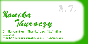 monika thuroczy business card